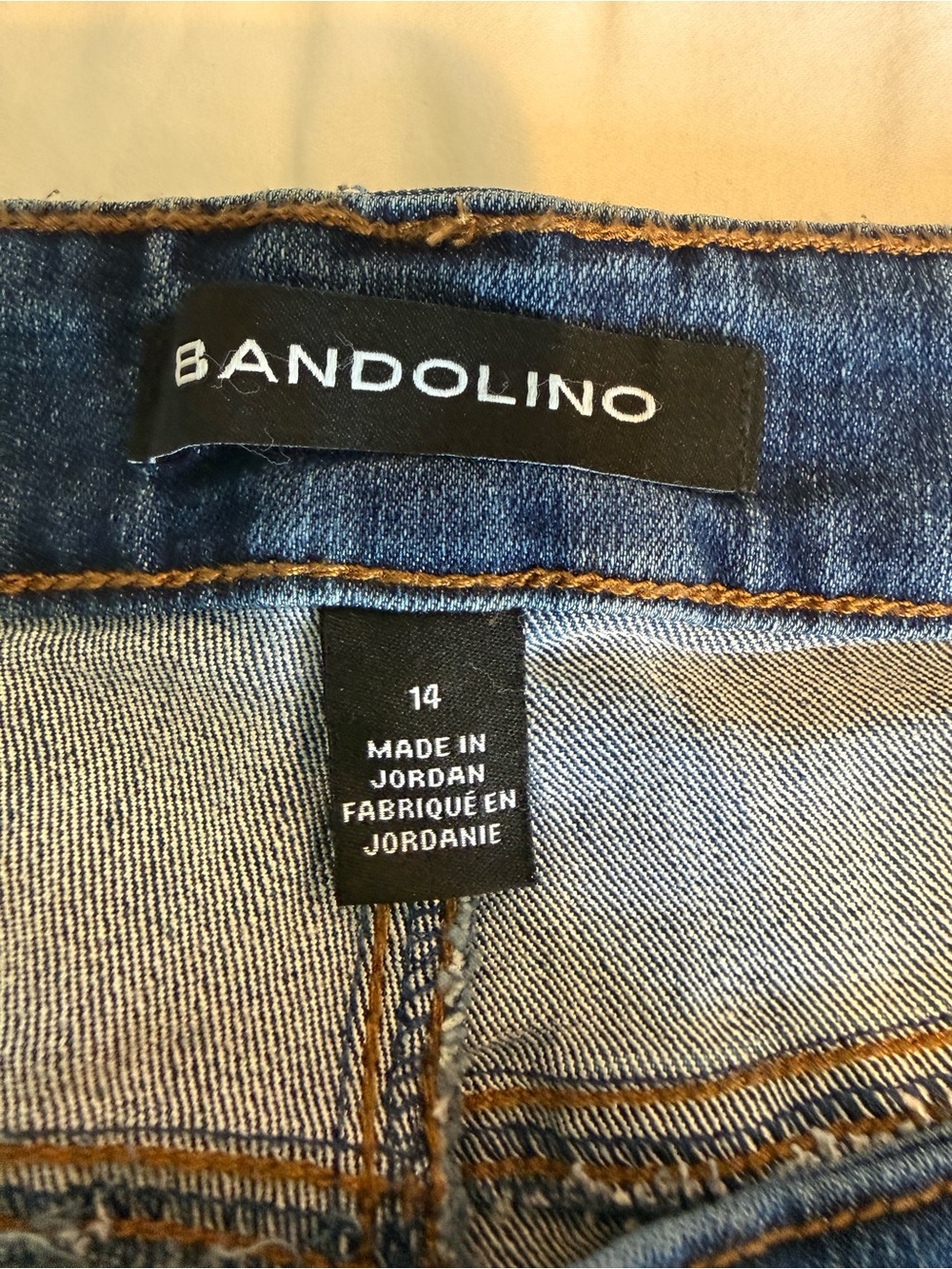 Bandolino Mandie Skinny Jeans in Dark Blue Denim Size 14 - Picture 7 of 13